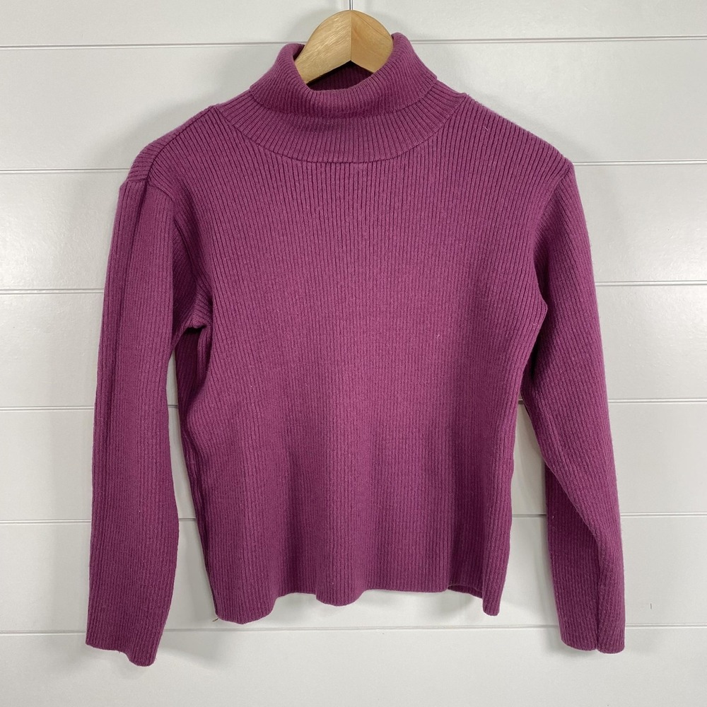 Blarney‎ Woollen Mills Sweater Womens Medium Turtleneck Wool Blend Knit Made
